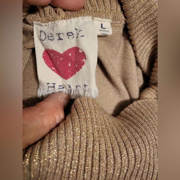 Derek Heart Tan Cowl Neck Sweater Dress - Picture 2 of 6